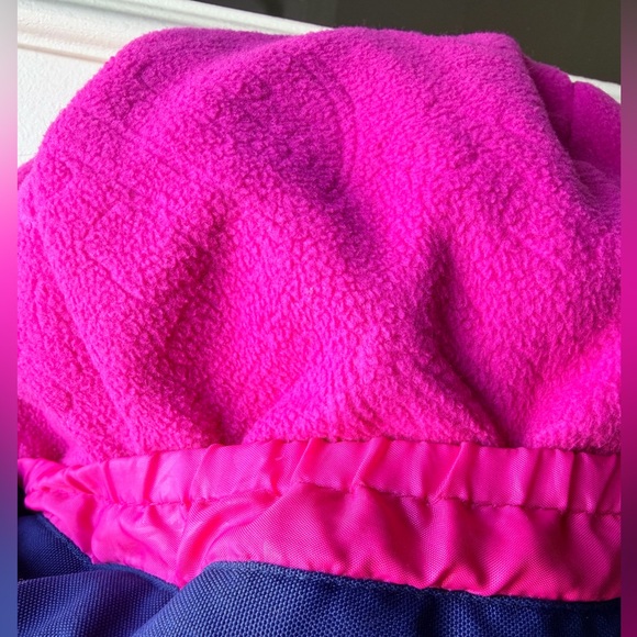 Kamik Girls Snow Coat Size 5 Insulated Hooded Ski Jacket - navy & pink - Picture 11 of 16